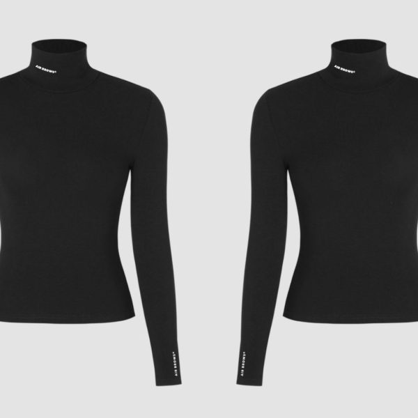 Air Brows® Black Turtleneck Top